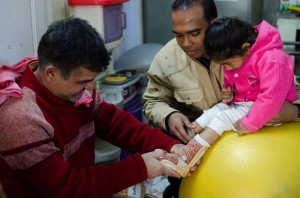 Daddy learns Orthotics!