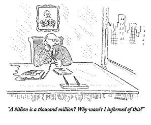 A billion is a thousand million cartoon