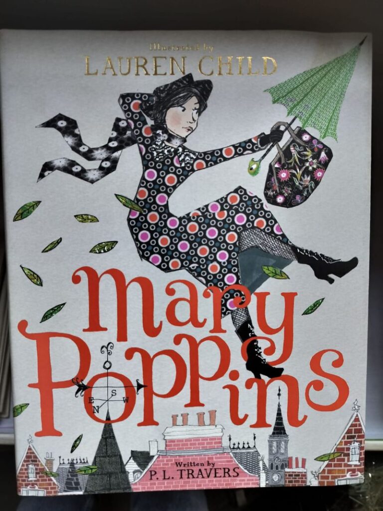Cover of Mary Poppins by P. L. Travers, illustrated by Lauren Child
