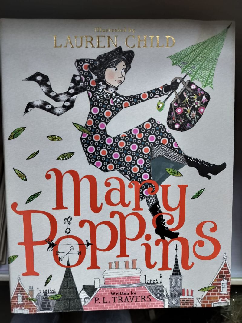 Cover of Mary Poppins by P. L. Travers, illustrated by Lauren Child